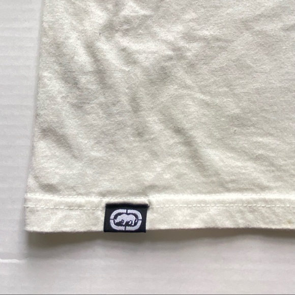 Ecko x Looney Tunes Taz  Long Sleeve White and Lime Long Sleeve Shirt Men Sz LG - Picture 7 of 10